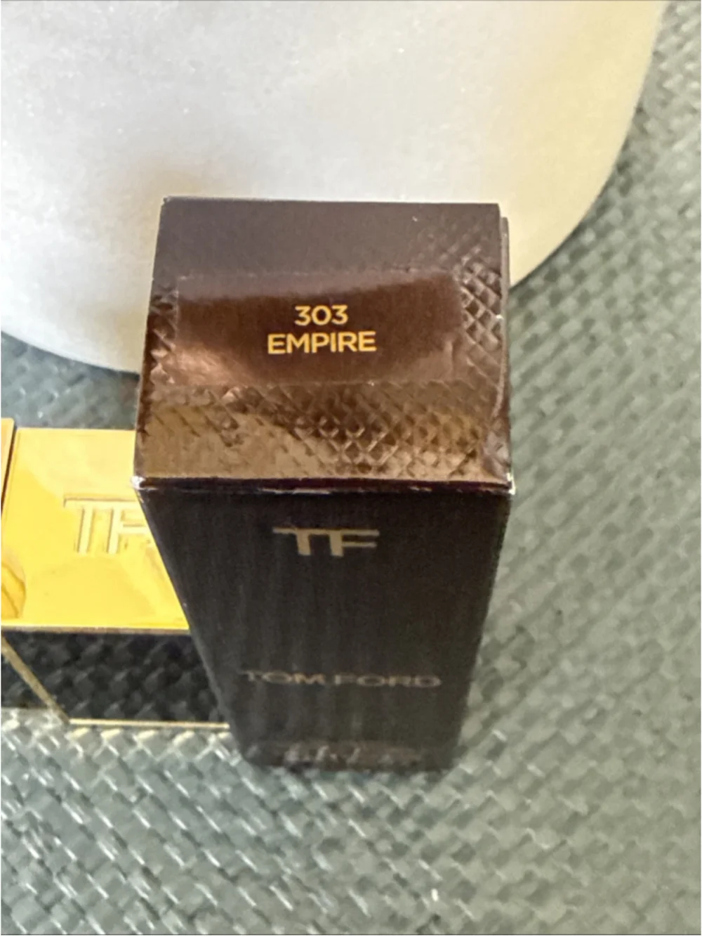 Tom Ford Lip Color 303 EMPIRE Lipstick Full Size 0.10 oz. NIB Lux Deep Red Color